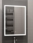 Зеркальный шкаф Misty Алюр LED 60x80 R с розеткой