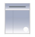 Зеркальный шкаф Misty Джулия 60 белый White