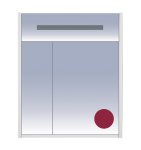 Зеркальный шкаф Misty Джулия 65 бордо