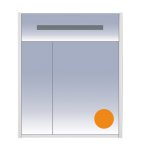 Зеркальный шкаф Misty Джулия 65 оранжевый