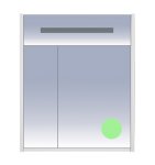 Зеркальный шкаф Misty Джулия 65 салатовый