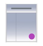 Зеркальный шкаф Misty Джулия 65 сиреневый