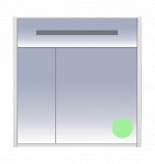 Зеркальный шкаф Misty Джулия 85 салатовый