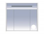Зеркальный шкаф Misty Джулия 90 белый White