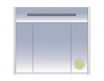 Зеркальный шкаф Misty Джулия 90 бежевый