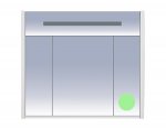Зеркальный шкаф Misty Джулия 90 салатовый