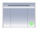 Зеркальный шкаф Misty Джулия 120 салатовый