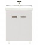 Тумба с раковиной Misty Джулия Qvatro 60 белая White
